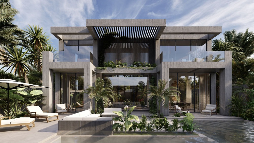 concrete villa in bali buy