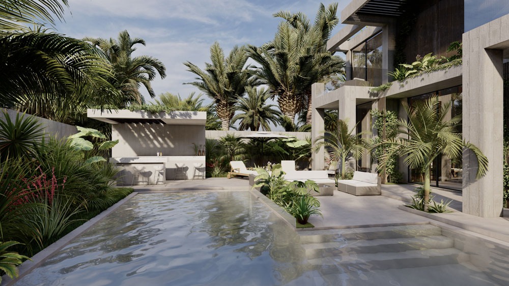 concrete villa in bali buy