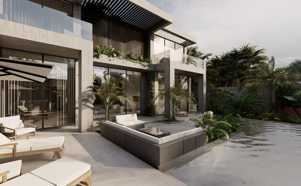 concrete villa in bali buy