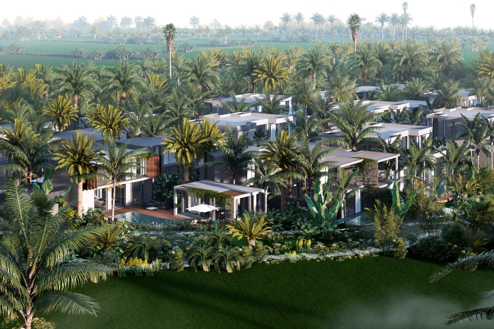 bali villa complex construction