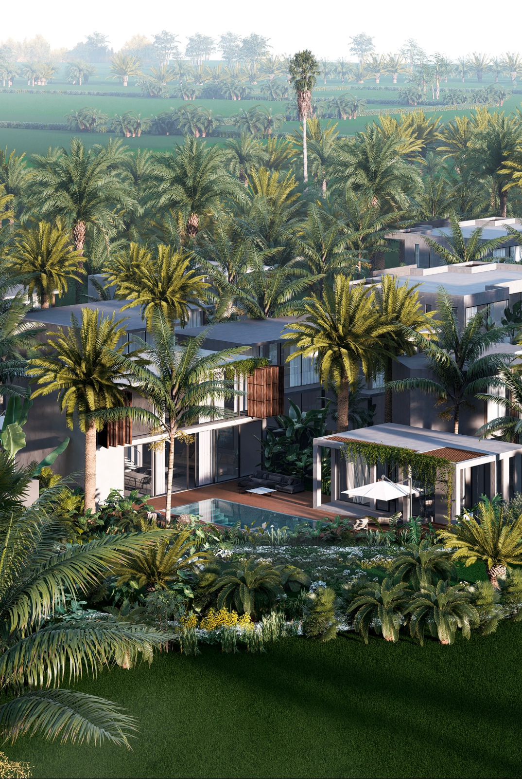 bali villa complex construction