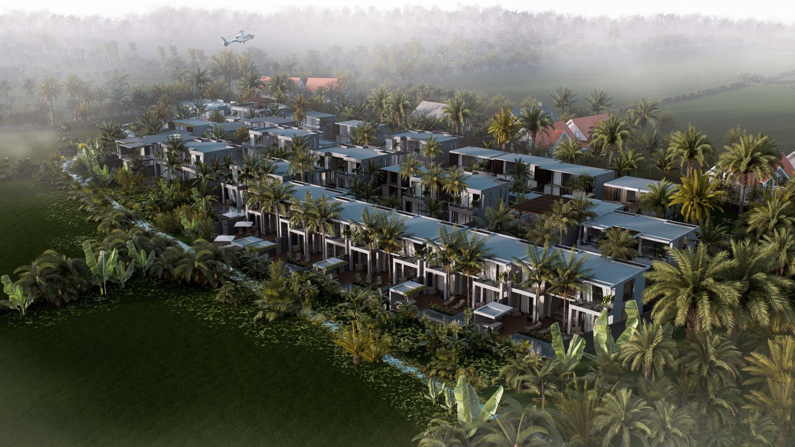 bali villa complex construction