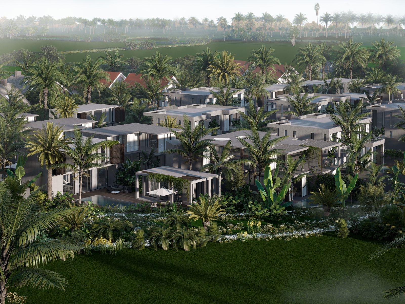 bali villa complex construction